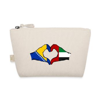 Bosnia United Arab Emirates Flag Hands - Organic Pouch - nature - Front