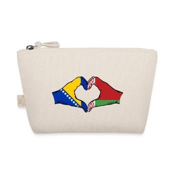 Bosnie Biélorussie drapeau mains coeur forme - Trousse biologique - nature - Devant