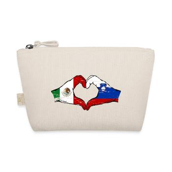 Mexique Slovénie drapeau mains forme de coeur utilisé - Trousse biologique - nature - Devant