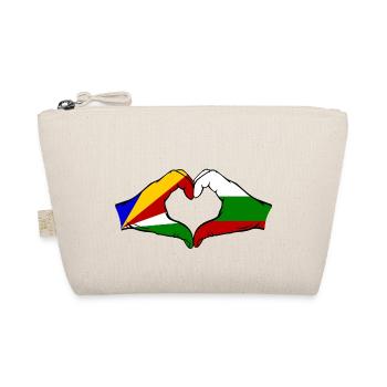 Seychelles Bulgarie Drapeau Mains Coeur Forme - Trousse biologique - nature - Devant