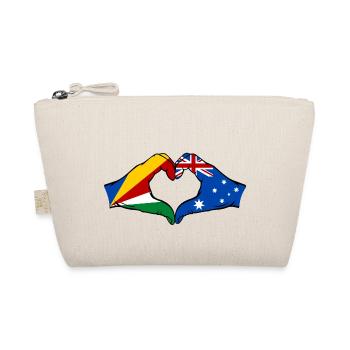Seychelles Australie Drapeau Mains Coeur Forme - Trousse biologique - nature - Devant
