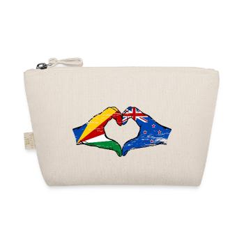 Seychelles Nouvelle-Zélande drapeau mains forme de coeur utilisé - Trousse biologique - nature - Devant