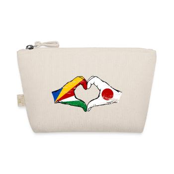 Seychelles Japon drapeau mains forme de coeur utilisé - Trousse biologique - nature - Devant