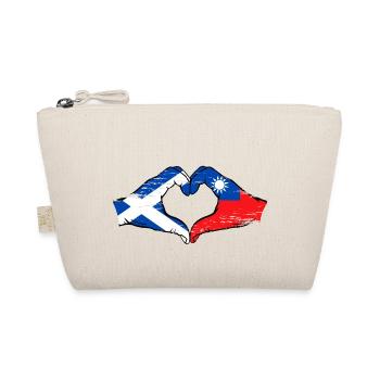 Ecosse Taïwan drapeau mains forme de coeur utilisé - Trousse biologique - nature - Devant