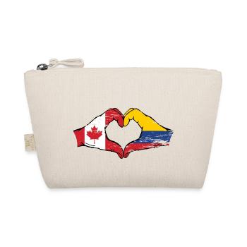Canada Colombie drapeau mains coeur utilisé - Trousse biologique - nature - Devant