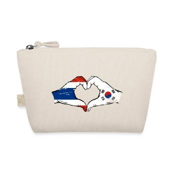 Thaïlande Corée du Sud Drapeau Mains Coeur Forme Utilisé - Trousse biologique - nature - Devant