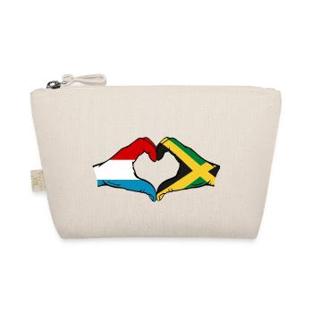 Luxembourg Jamaïque Drapeau Mains Coeur Forme - Trousse biologique - nature - Devant
