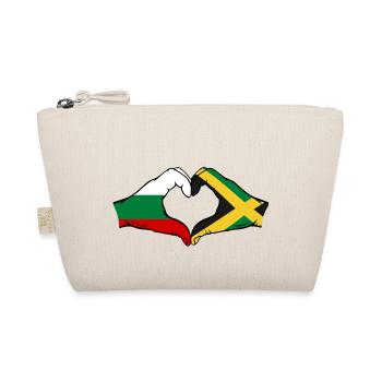 Bulgarie Jamaïque Drapeau Mains Coeur Forme - Trousse biologique - nature - Devant