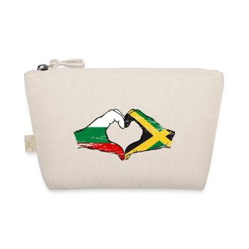 Bulgarie Jamaïque Drapeau Mains Coeur Forme Utilisé - Trousse biologique - nature - Devant