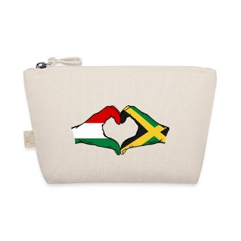 Hongrie Jamaïque Drapeau Mains Coeur Forme - Trousse biologique - nature - Devant