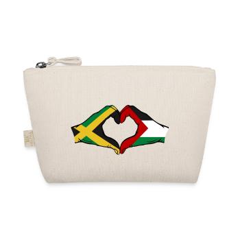 Jamaïque Palestine Mains Forme de coeur - Trousse biologique - nature - Devant