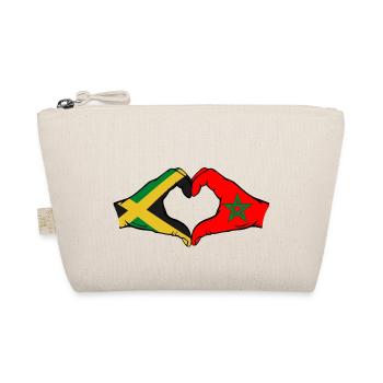 Jamaïque Maroc Mains Forme de Coeur - Trousse biologique - nature - Devant
