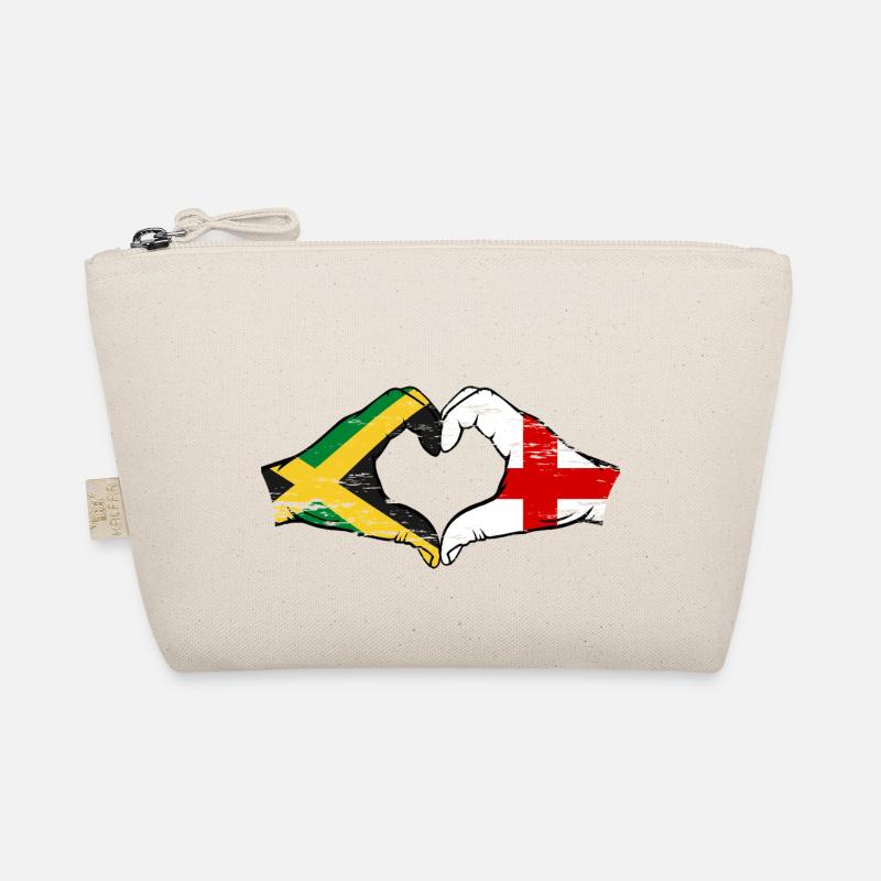 Jamaïque Angleterre Mains Forme Coeur Utilisé Trousse biologique