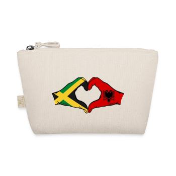 Jamaïque Albanie Mains Forme de coeur - Trousse biologique - nature - Devant