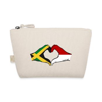 Jamaïque Indonésie Mains Forme de Coeur - Trousse biologique - nature - Devant