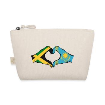 Jamaïque Kazakhstan Mains Forme de coeur - Trousse biologique - nature - Devant