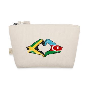 Jamaica Azerbaijan Hands Heart Shape Used - Organic Pouch - nature - Front