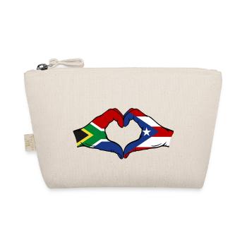 Afrique du Sud Porto Rico Mains Forme de Coeur - Trousse biologique - nature - Devant