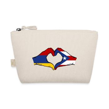 Arménie Porto Rico Mains Forme de Coeur - Trousse biologique - nature - Devant
