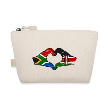 Afrique du Sud Kenya drapeau mains cœur utilisé - Trousse biologique - nature - Devant