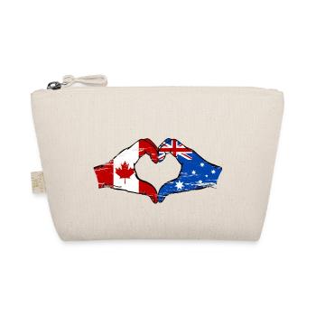 Canada Australie Drapeau Mains Coeur Utilisé - Trousse biologique - nature - Devant