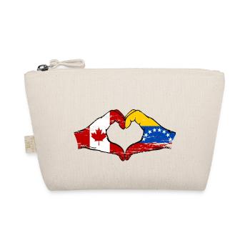 Canada Venezuela drapeau mains forme de coeur utilisé - Trousse biologique - nature - Devant