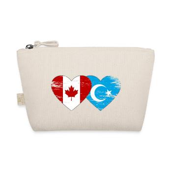 Drapeau du Canada ouïghour coeur utilisé - Trousse biologique - nature - Devant