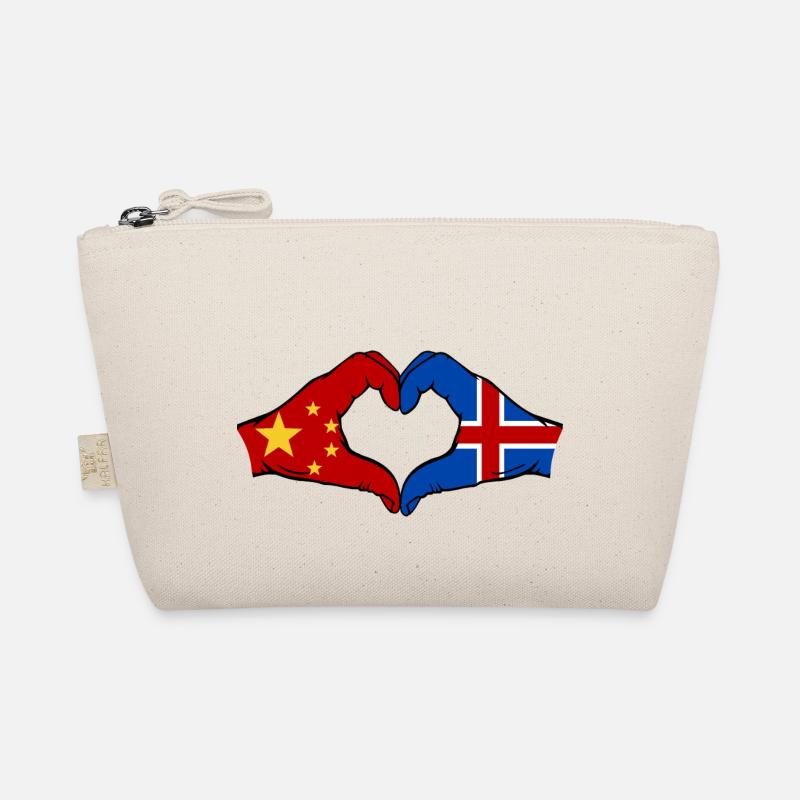 Chine Islande drapeau mains forme coeur Trousse biologique