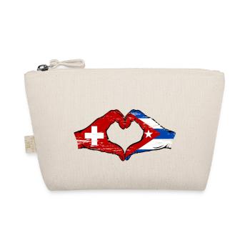 Suisse Cuba Drapeau Mains Coeur Forme Utilisé - Trousse biologique - nature - Devant