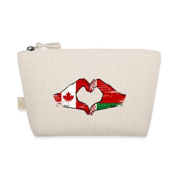 Canada Biélorussie drapeau mains forme de coeur utilisé - Trousse biologique - nature - Devant