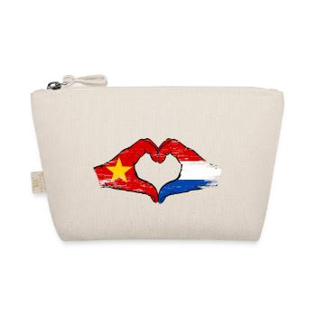 Vietnam Hollande drapeau mains forme coeur utilisé - Trousse biologique - nature - Devant