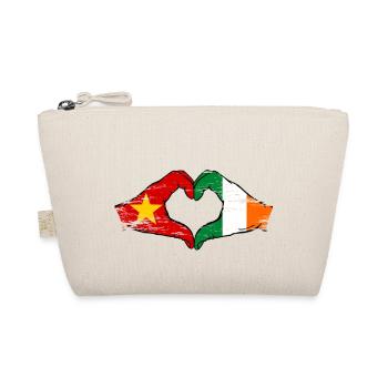Vietnam Irlande Drapeau Mains Coeur Forme Utilisé - Trousse biologique - nature - Devant