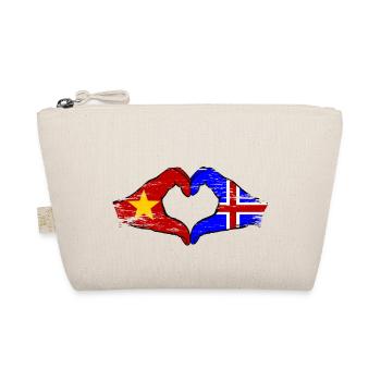 Drapeau de l’île du Vietnam mains forme de coeur utilisé - Trousse biologique - nature - Devant