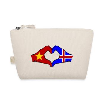 Drapeau de l’île du Vietnam Mains Forme de coeur - Trousse biologique - nature - Devant