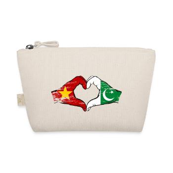 Vietnam Pakistan flag hands heart shape used - Organic Pouch - nature - Front