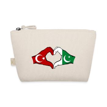 Turquie Pakistan drapeau mains coeur forme - Trousse biologique - nature - Devant