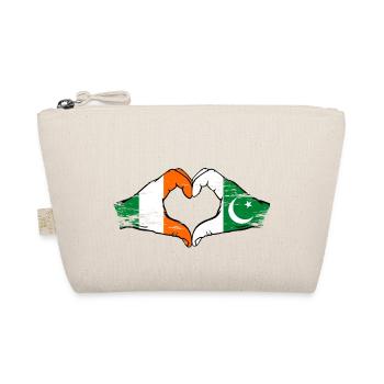 Irlande Pakistan drapeau mains forme coeur utilisé - Trousse biologique - nature - Devant