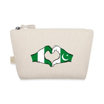 Nigeria Pakistan Drapeau Mains Coeur Forme - Trousse biologique - nature - Devant