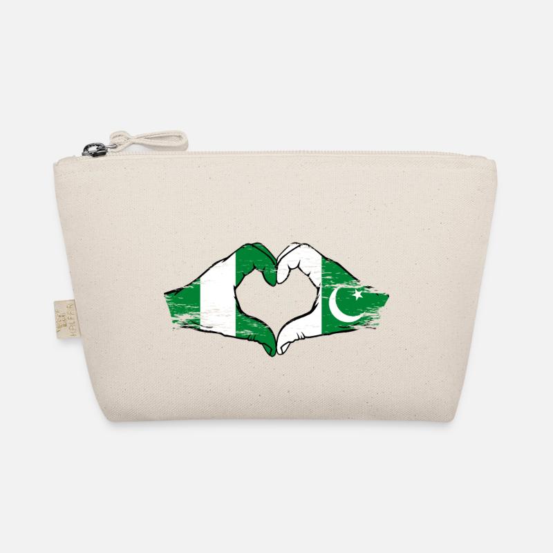 Nigeria Pakistan drapeau mains forme de coeur utilisé Trousse biologique