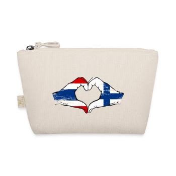 Thaïlande Finlande Drapeau Mains Coeur Forme - Trousse biologique - nature - Devant
