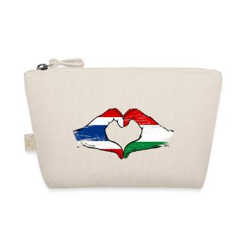 Thaïlande Hongrie Drapeau Mains Coeur Utilisé - Trousse biologique - nature - Devant