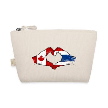 Canada Drapeau de la Thaïlande mains en forme de coeur utilisé - Trousse biologique - nature - Devant