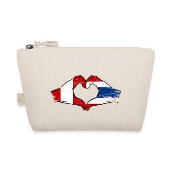 Peru Thailand flag hands heart shape used - Organic Pouch - nature - Front