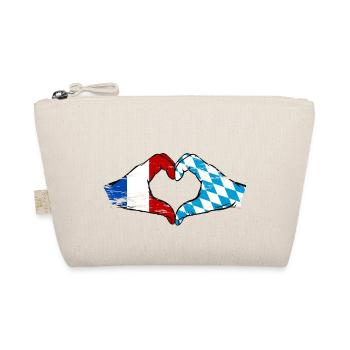 France Bavière drapeau mains coeur utilisé - Trousse biologique - nature - Devant