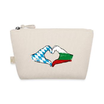 Bavière, Bulgarie, Drapeau, Mains, Forme de coeur Utilisé - Trousse biologique - nature - Devant