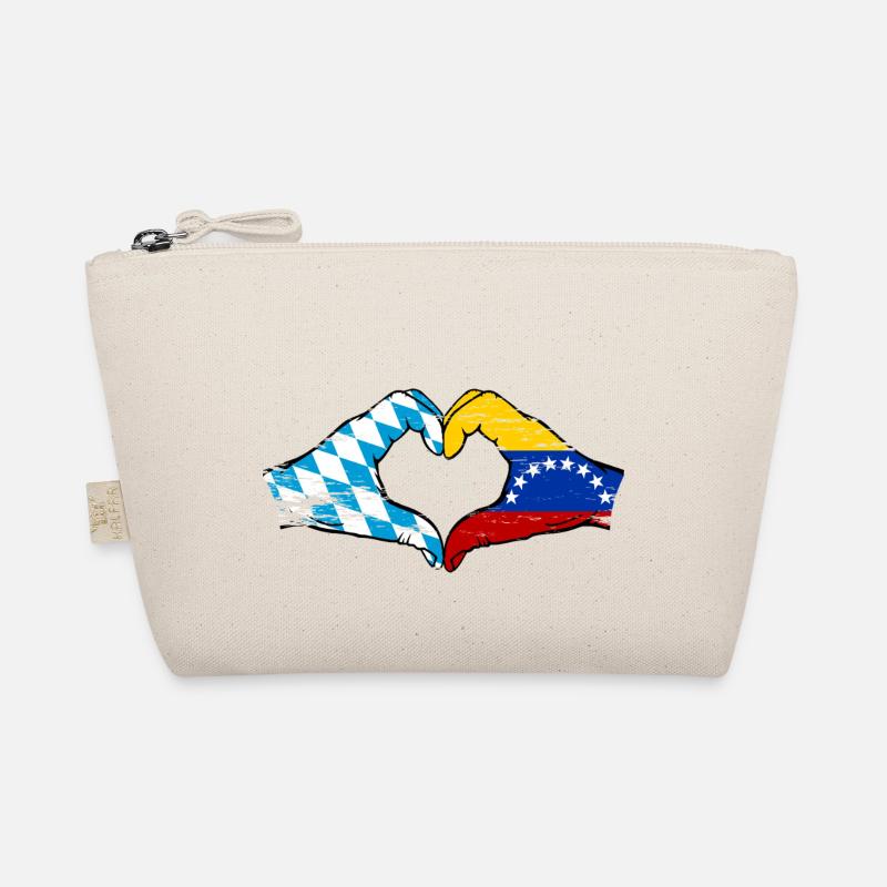 Bavière, Venezuela, drapeau, mains, forme de coeur utilisé Trousse biologique