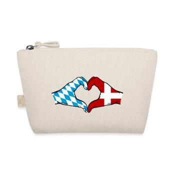 Bavière, Danemark, Drapeau, Mains, Coeur - Trousse biologique - nature - Devant