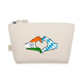 Inde Bavière drapeau mains coeur utilisé - Trousse biologique - nature - Devant