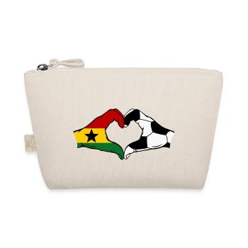 Ghana Football Drapeau Mains Coeur Forme - Trousse biologique - nature - Devant