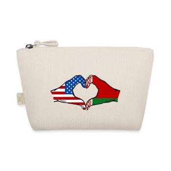 États-Unis Biélorussie drapeau mains forme coeur - Trousse biologique - nature - Devant